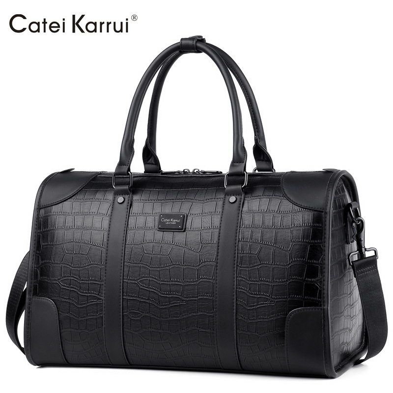 Unisex torba za putovanje u poslovno opuštenom stilu, velika kapaciteta 36–55 L, ručna ručka i crossbody remen, model 50023