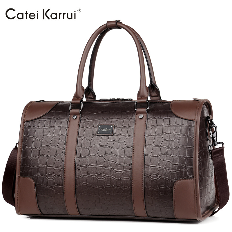 Unisex torba za putovanje u poslovno opuštenom stilu, velika kapaciteta 36–55 L, ručna ručka i crossbody remen, model 50023