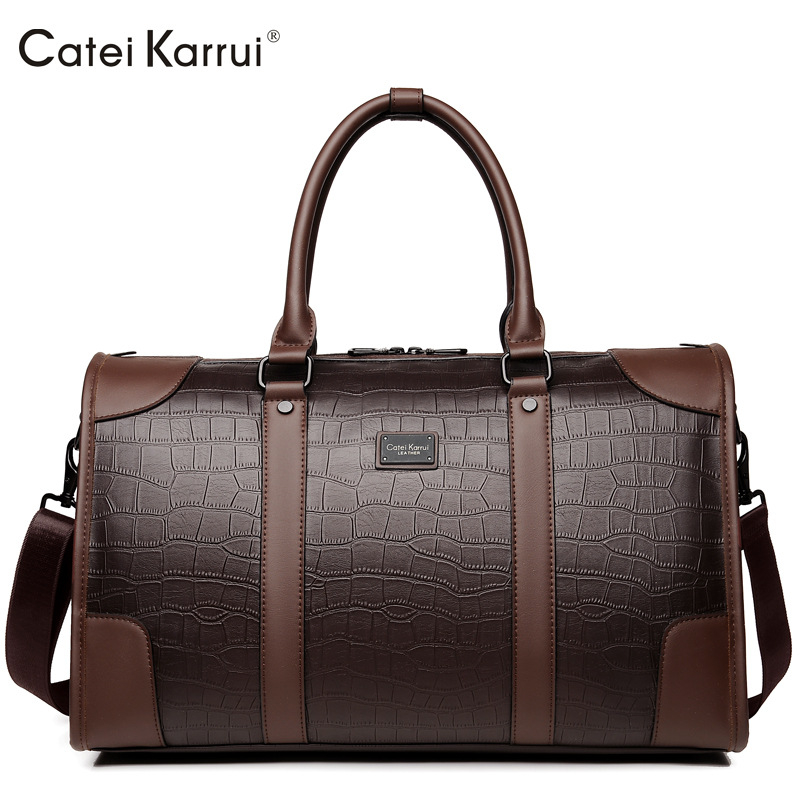 Unisex torba za putovanje u poslovno opuštenom stilu, velika kapaciteta 36–55 L, ručna ručka i crossbody remen, model 50023