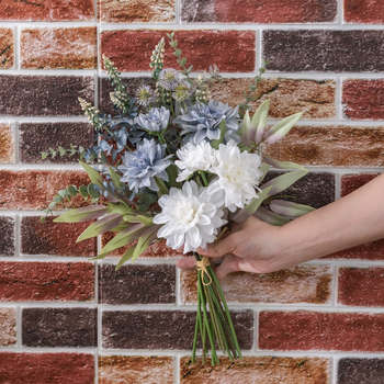 Buchet de dalii artificiale pentru decor de nuntă, INS stil
