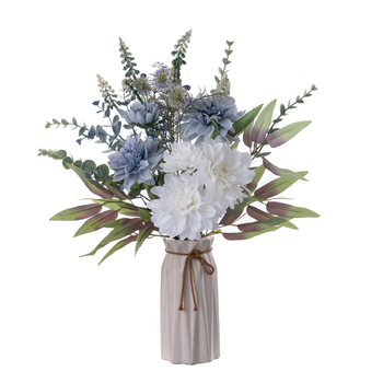 Buchet de dalii artificiale pentru decor de nuntă, INS stil
