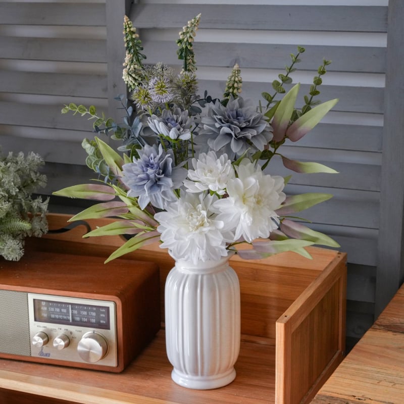 Buchet de dalii artificiale pentru decor de nuntă, INS stil