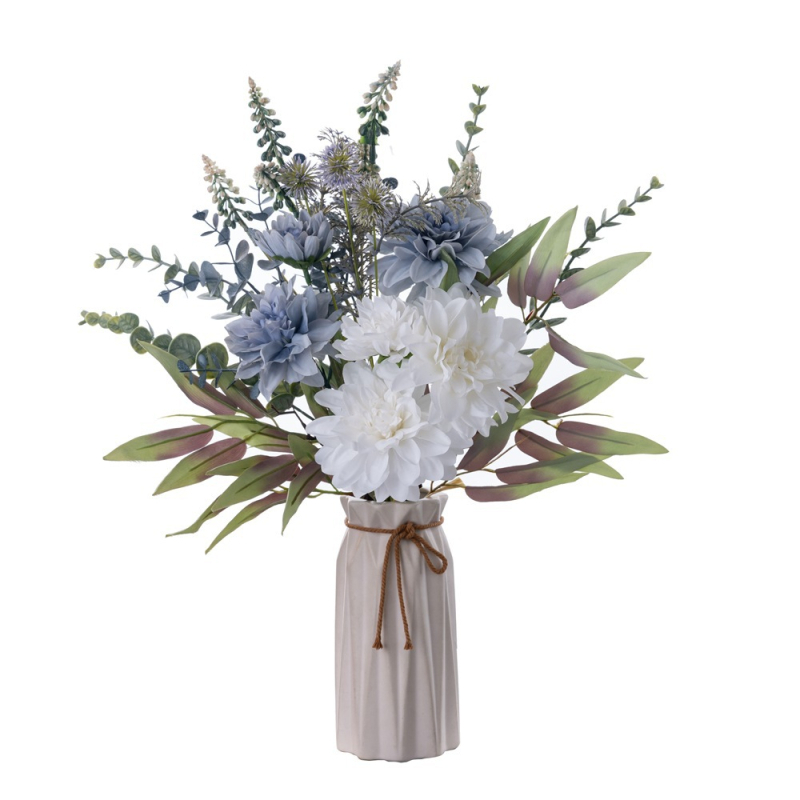 Buchet de dalii artificiale pentru decor de nuntă, INS stil