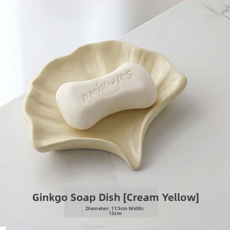 Sapunieră ceramică cu drenaj, pentru baie și spațiu de spălat, de înaltă calitate, montaj fără găuri