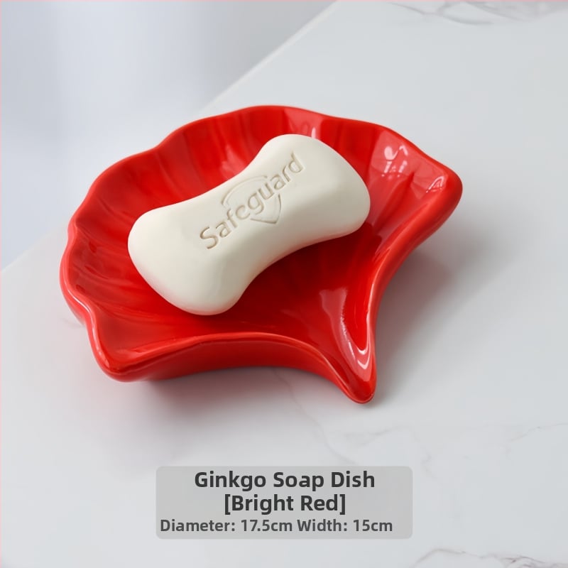 Sapunieră ceramică cu drenaj, pentru baie și spațiu de spălat, de înaltă calitate, montaj fără găuri