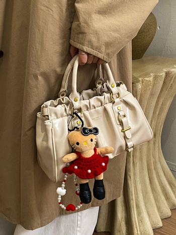 Női kis elegáns PU bőr crossbody táska, vödör alakú, közepes méret, téli 2025 kiadás, mindennapi viselethez és munkához