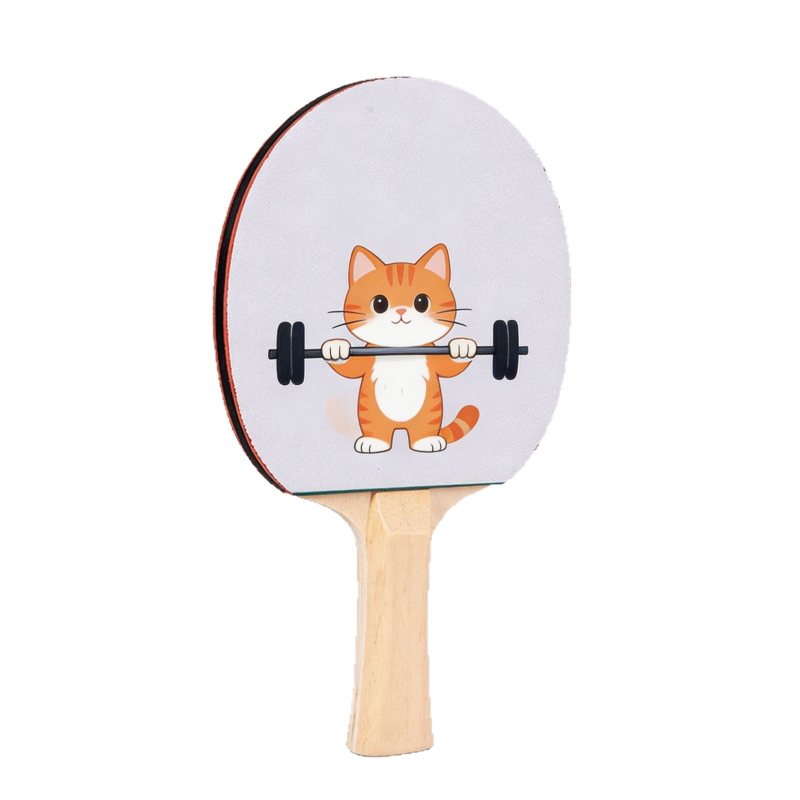 Fox UV ispis reketa za stolni tenis s profesionalnom pločom, horizontalni zahvat, DIY završni proizvod za učenike