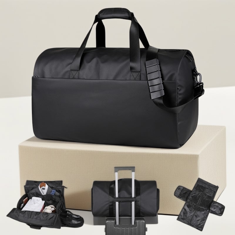 Poslovna lagana torba za putovanje s odjeljkom za obuće, vodootporna, suho/mokro odjeljenje, 20–35 L, unisex