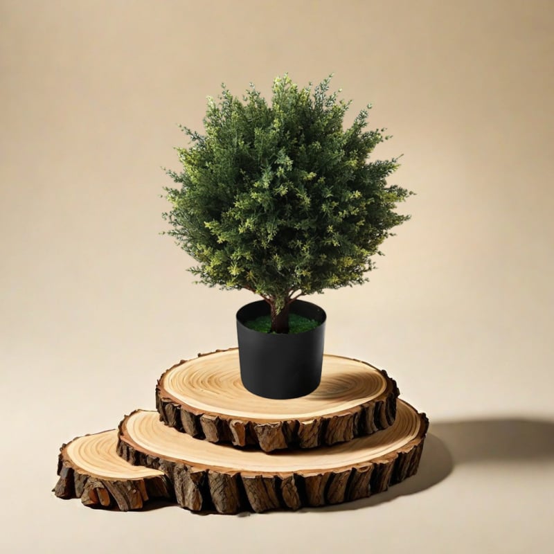 Bonsai artificial de chiparos pentru decor interior, recuzită pentru nunți și ședințe foto, înălțime 100-200 cm, culoare lavandă