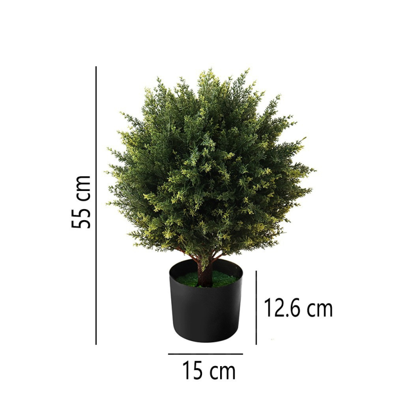 Bonsai artificial de chiparos pentru decor interior, recuzită pentru nunți și ședințe foto, înălțime 100-200 cm, culoare lavandă