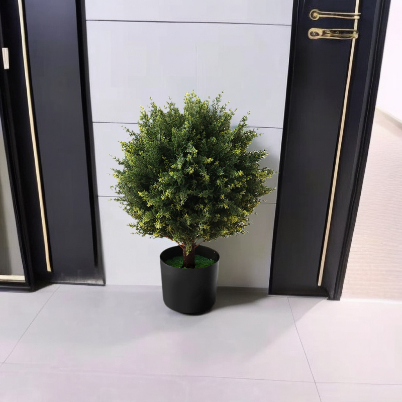 Bonsai artificial de chiparos pentru decor interior, recuzită pentru nunți și ședințe foto, înălțime 100-200 cm, culoare lavandă