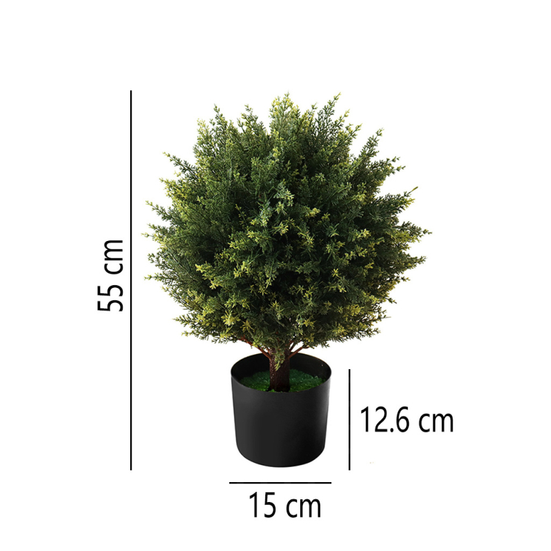 Bonsai artificial de chiparos pentru decor interior, recuzită pentru nunți și ședințe foto, înălțime 100-200 cm, culoare lavandă