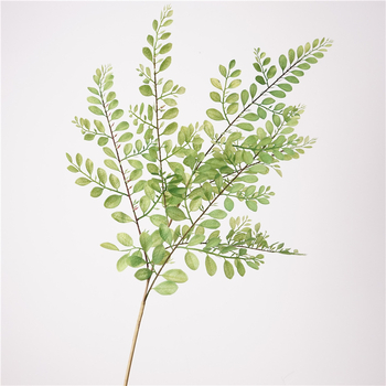 Verde artificial cu frunze de ferigă și frunze parfumate cu nouă foi, decor pentru nuntă, iarbă împletită ca boabe de orez, decor de perete cu plante, decor interior moale
