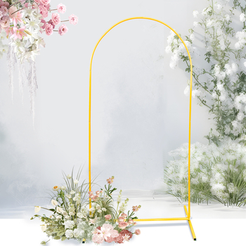 Arc decorativ din fier forjat pentru fundal de nuntă, cadru decor în stil pădure, negru, 120×200 cm