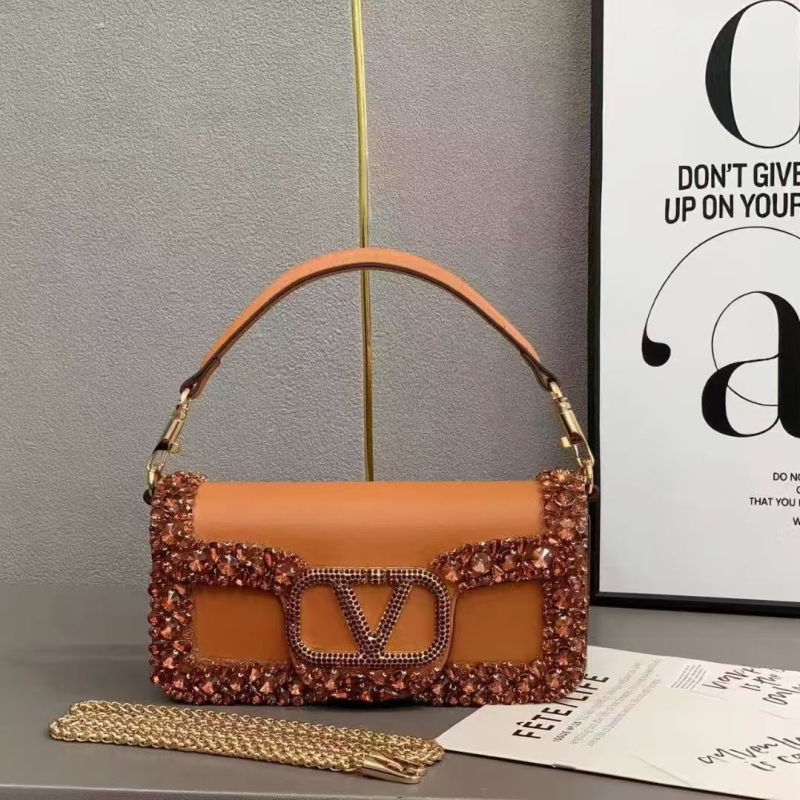 Retro žena torbica u europsko-američkom stilu, kopčom od šljokica i kristala, crossbody lančana torba, mini kvadratna PU kožna torbica