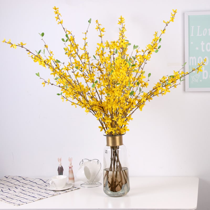 Flori de mătase artificiale pentru decor de primăvară, nuntă și decor interior