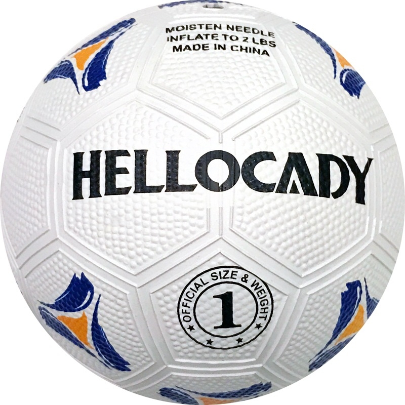 Gumena futbalska lopta s hrapavom površinom, veličine 1–5, za djecu i mlade, s tiskanim logom