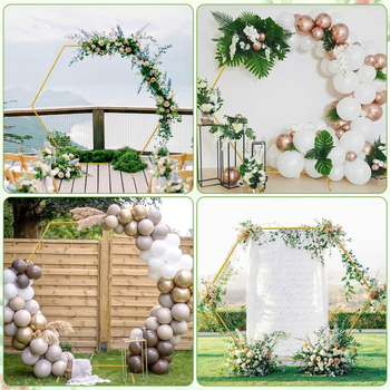 Arc de baloane în formă de inimă, cadru din fier, accesorii de nuntă și decor pentru petreceri și Ziua Îndrăgostiților.