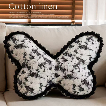 Perna decorativă cu formă de fluture, retro, pentru canapea, decor sufrageria, cu umplutură inclusă.