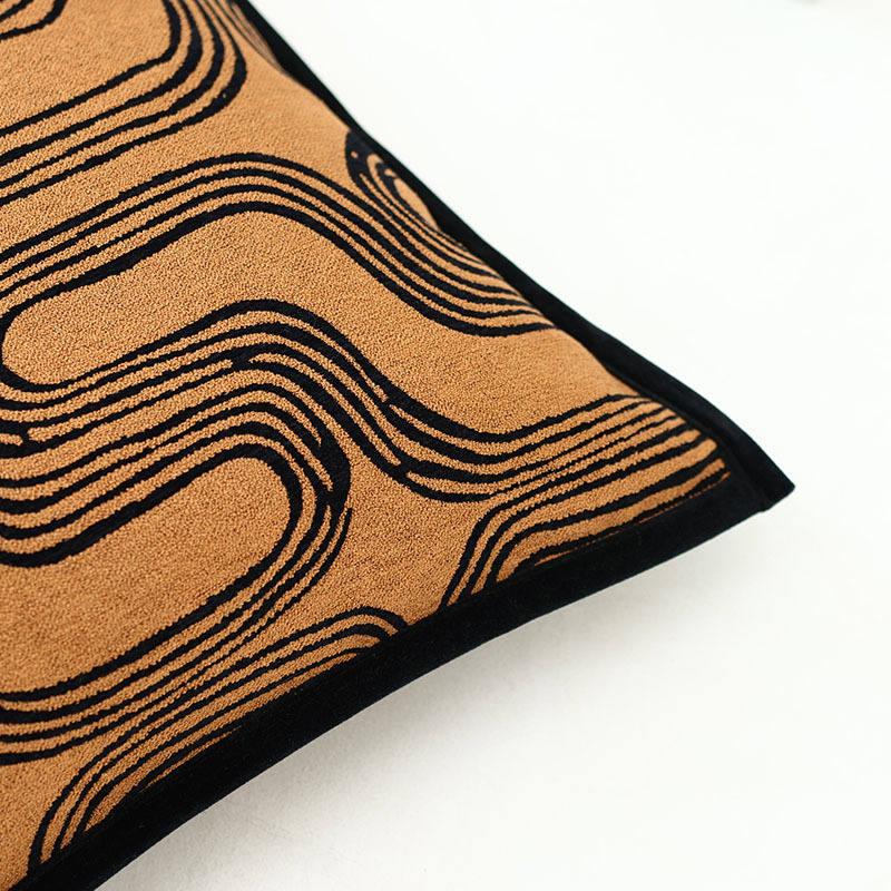 Huse de pernă pentru canapea, în stil modern minimalist, din țesătură jacquard din amestec, aspect luxos