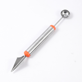 Instrument din oțel inoxidabil pentru fructe: lingură pentru bile de pepene, extractor de pulpă, instrument pentru aranjarea platourilor