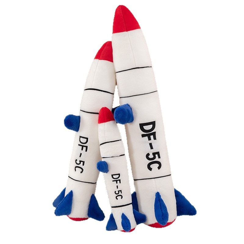 Jastuk u obliku rakete, dugački plišani pratitelj za spavanje, vrhunska pliš igračka