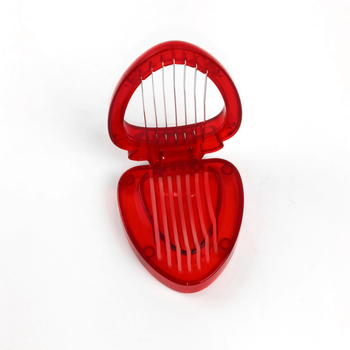 Slicer pentru căpșuni din oțel inoxidabil și separator de fructe, design îngroșat, ustensilă de bucătărie creativă