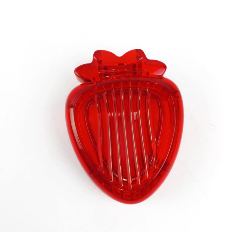 Slicer pentru căpșuni din oțel inoxidabil și separator de fructe, design îngroșat, ustensilă de bucătărie creativă