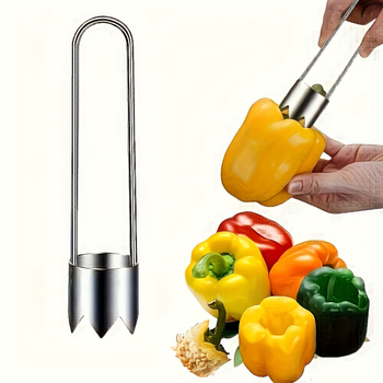 Îndepărtător de miez din oțel inoxidabil pentru fructe și legume, potrivit pentru mere și pere, instrument de bucătărie