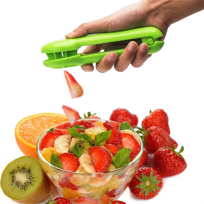 Tăietor pentru struguri, tăietor de roșii pentru salate, tăietor pentru căpșuni și roșii cherry cu felii uniforme, separator de fructe