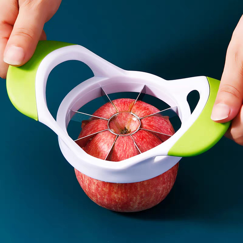 Tăietor de fructe din oțel inoxidabil, pentru felii și scoaterea sâmburilor din mere și lămâi, dimensiune mare