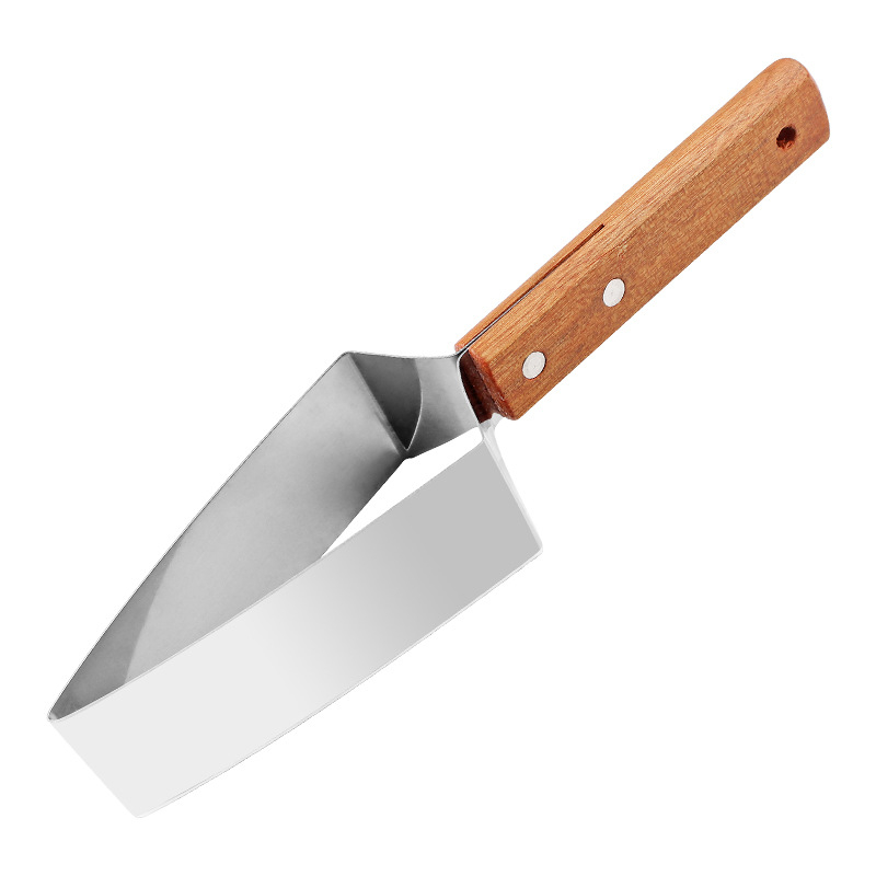 Tăietor din oțel inoxidabil pentru pepeni – instrument pentru tăiere în cuburi a pepenilor, cantaloup și honeydew, formă triunghiulară