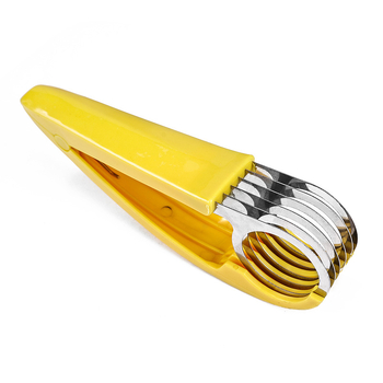 Tăietor pentru banane în cuburi din oțel inoxidabil, cuțit pentru kiwi, unealtă pentru șuncă și cârnați, instrument creativ de bucătărie