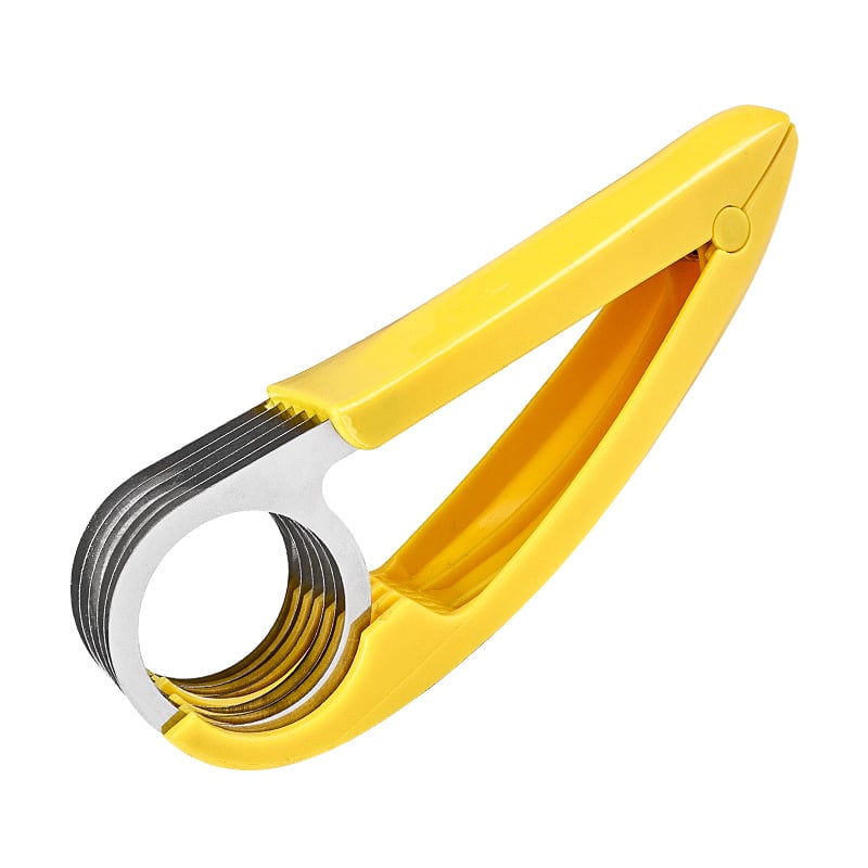 Tăietor pentru banane în cuburi din oțel inoxidabil, cuțit pentru kiwi, unealtă pentru șuncă și cârnați, instrument creativ de bucătărie