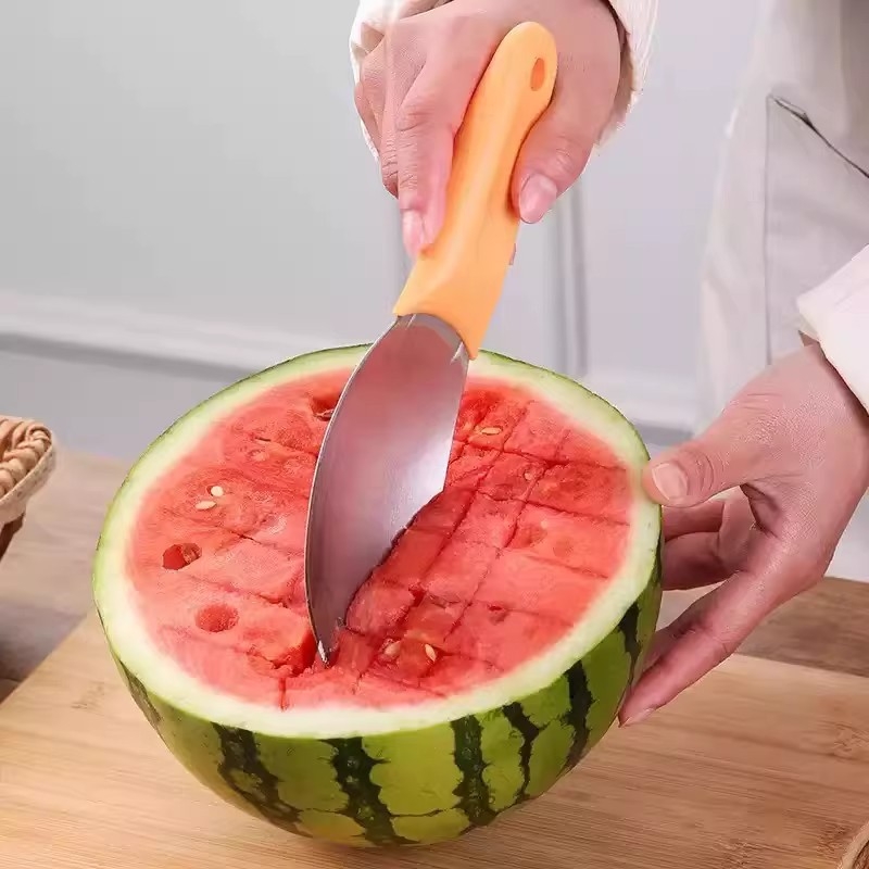 Cuțit pentru mango, tăietor pentru pepene, instrument de curățare și tăiere în felii
