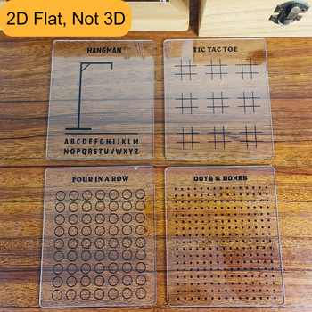 Višekratni putni set za društvenu igru s odvojivim Tic-Tac-Toe