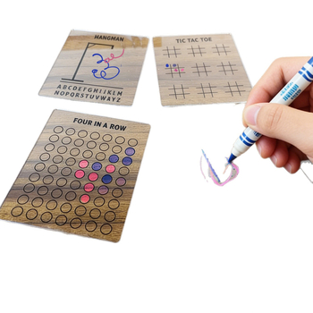 Višekratni putni set za društvenu igru s odvojivim Tic-Tac-Toe