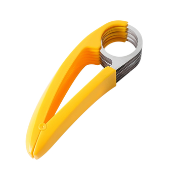 Tăietor de banane din oțel inoxidabil, clips pentru șuncă și cârna, separator de fructe, cuțit multifuncțional creativ, instrument de tăiere pepene