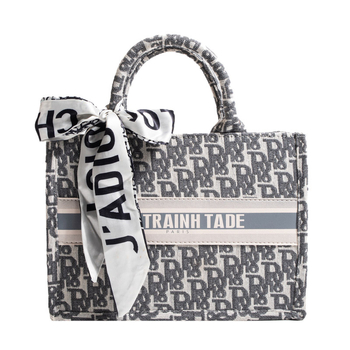 Izšivana tote torba, moderna ženska torba velikog kapaciteta, s naramenicom preko ramena ili crossbody, otisak