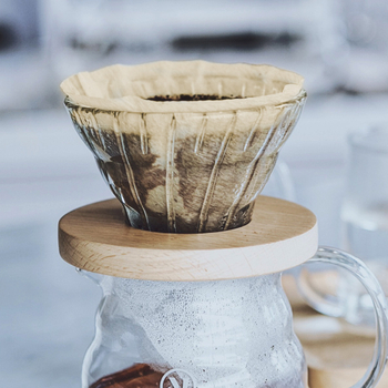 Filtru de cafea V60 din pulpă de lemn brut, fără clor, formă în V, pentru filtra cafea prin picurare, pachet de 40 de foi