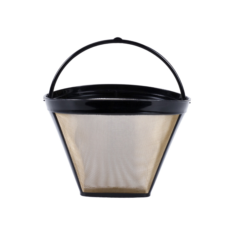 Filtru de cafea din oțel inoxidabil pentru pour-over, filtru metalic reutilizabil, fără filtru de hârtie