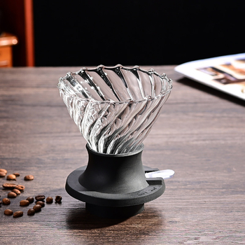 Set personalizat de filtre pentru cafea V60, cu cești din sticlă și ceașcă inteligentă