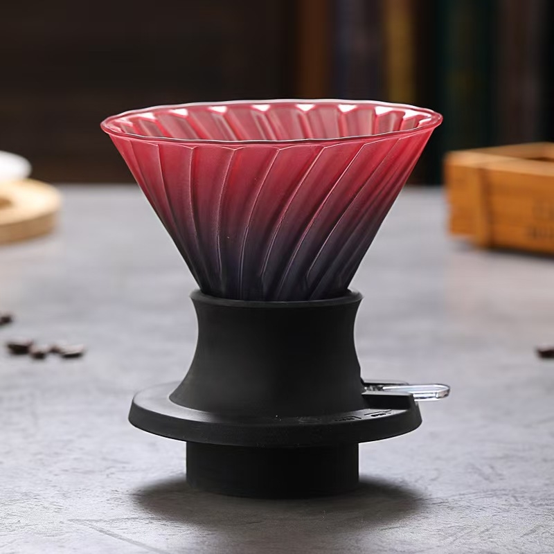 Set personalizat de filtre pentru cafea V60, cu cești din sticlă și ceașcă inteligentă