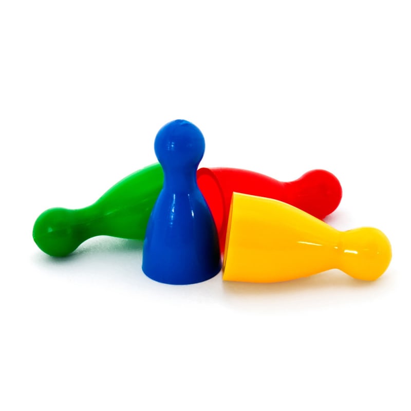 Plastični set figurica za dječje društvene igre, šarene male figure za stolne igre