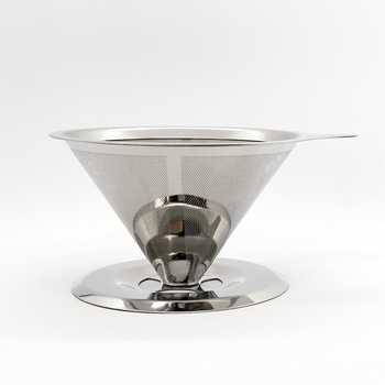 Filtru de cafea din oțel inoxidabil 304, cu dublu strat, pentru pour-over, fără filtre de hârtie