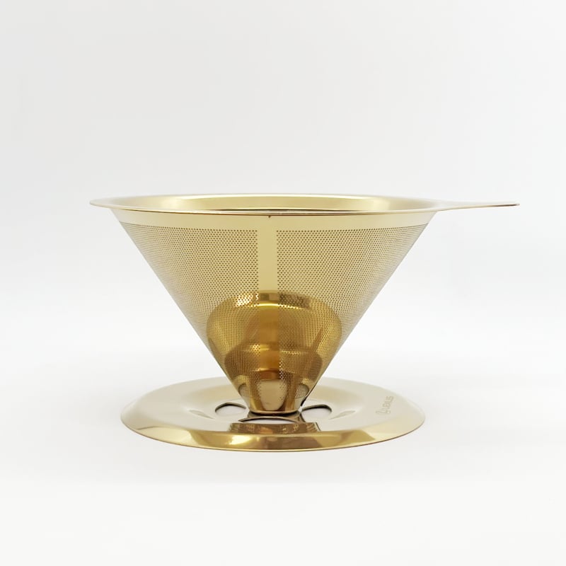 Filtru de cafea din oțel inoxidabil 304, cu dublu strat, pentru pour-over, fără filtre de hârtie