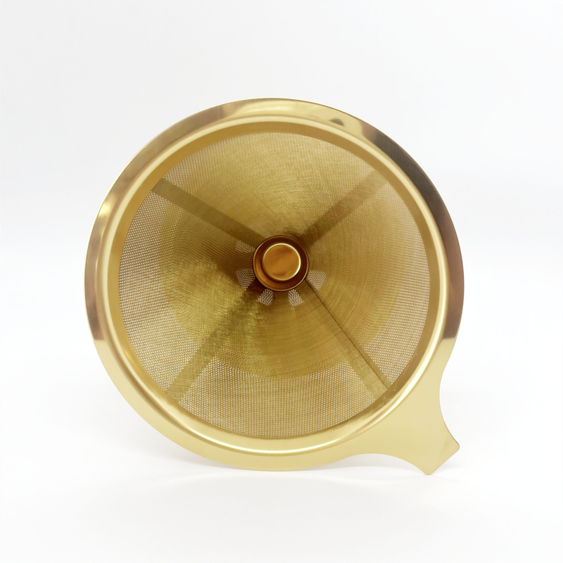 Filtru de cafea din oțel inoxidabil 304, cu dublu strat, pentru pour-over, fără filtre de hârtie
