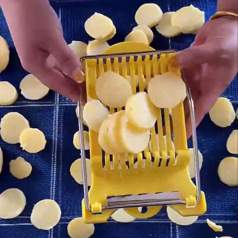 Feliator multifuncțional pentru cartofi, mezeluri, fructe, castraveți, ouă și tofu – fir din oțel inoxidabil 304, bucătărie
