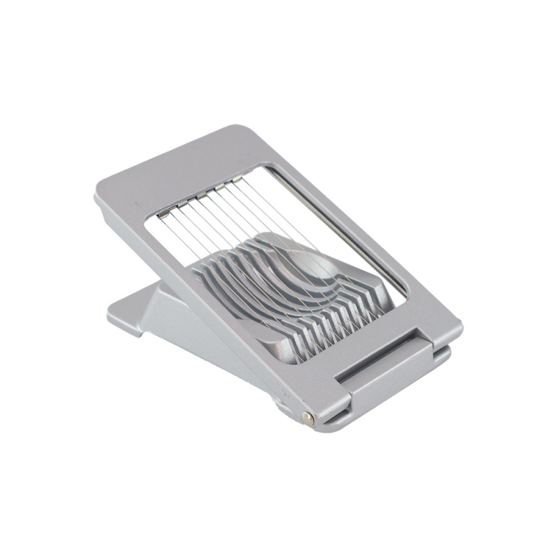 Feliator de ouă pătrat din aluminiu, cu fir din oțel inoxidabil 304 – unealtă creativă de bucătărie pentru felierea ouălor și a legumelor