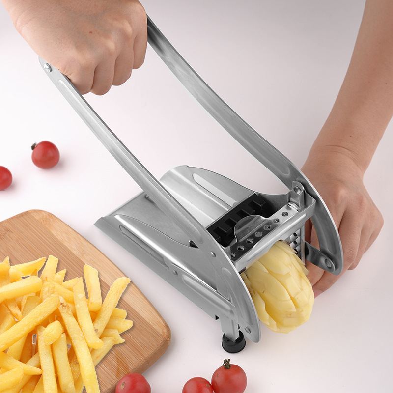 Tăietor multifuncțional pentru legume din oțel inoxidabil, tăietor manual de cartofi pentru fâșii și cuburi